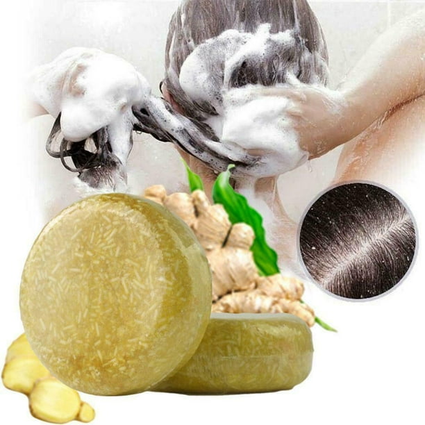Organic Ginger Shampoo Bar Anti Hair Loss Shmpoo Soap Hair Growth Care