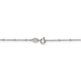 thumbnail image 4 of 925 Sterling Silver 1.25mm Rolo with Beads Chain Anklet, 4 of 7