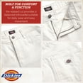 thumbnail image 4 of Dickies Womens Duck Canvas Pants - High Waisted Wide Leg Cotton Brushed Casual Work Pants for Women, 4 of 7
