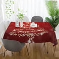 thumbnail image 6 of 60"x60" Christmas Tree Tablecloth, Waterproof Washable Polyester Square Table Cover, Durable Tablecloth for Kitchen Dining Table Party Decor, 6 of 7