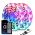 thumbnail image 1 of Nexillumi Luces LED para dormitorio Sincronización de música Luces de tira LED que cambian de color (APP+Control remoto), Tira LED RGB para decoración de la habitación Estética Decoración del hogar Sa, 1 of 5