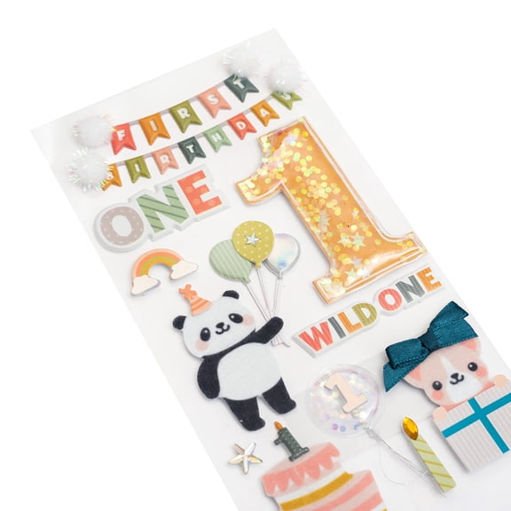 Recollections 1st Birthday Stickers, 12 Pack