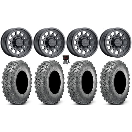 Method 414 15 Wheels Black +13mm 35 Lynx SXS Tires Polaris RZR XP 1000 / PRO XP / Ranger XP 900/1000