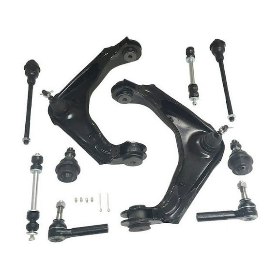 Control Arm Ball Joint Tie Rod and Sway Bar Link Kit - Compatible with 2002 - 2006 Chevy Avalanche 2500 2003 2004 2005