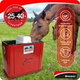thumbnail image 3 of Brower 2 Pack Electric Heated Livestock Waterer, 18” Insulated Steel, Red, 3 of 8
