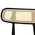 thumbnail image 5 of Baxton Studio Tarana Mid-Century Modern Cream Fabric and Black Finished Wood 2-Piece Counter Stool Set, 5 of 9