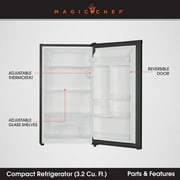 Magic Chef 3.2 cu. ft. Refrigerator in Black