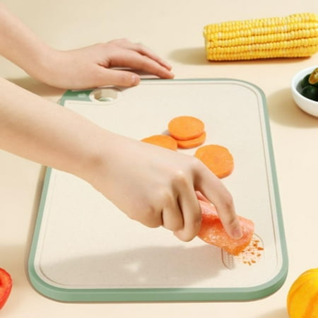 

Kadlawus Home Improvement Cutting Boards for Kitchen Garlic Grinding Fruit Cutting Board Home Kitchen Foolproof Cutting Board Baby Food Supplement Fruit Cutting Board Non-slip Chopping Board