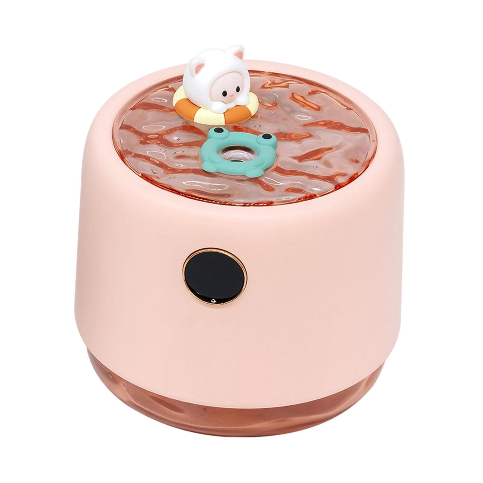 Fancyes Air Humidifier Essential Oil Bedroom Housewarming Gift Auto Off Switch 3 Modes LED Lights SPA Nursery Aroma Pink