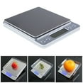 thumbnail image 2 of 3kg/0.1g 500g/0.01g Stainless Steel Digital LCD Kitchen Jewelry Electronic Scale, 2 of 5