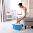 thumbnail image 3 of Mantello Baño de pies, extra grande, bañera para remojo de pies, cuenco para pedicura, bañera para remojo de pies (azul), 3 of 5
