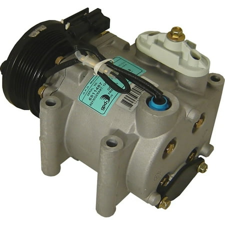 New Replacement 6-Groove Pulley A/C Compressor Compatible With Ford Jaguar Lincoln S-Type Base 8 Cyl 4.0L Thunderbird 50th Anniversary Edition 8 Cyl 3.9L 2000-2006 By GPD6511487