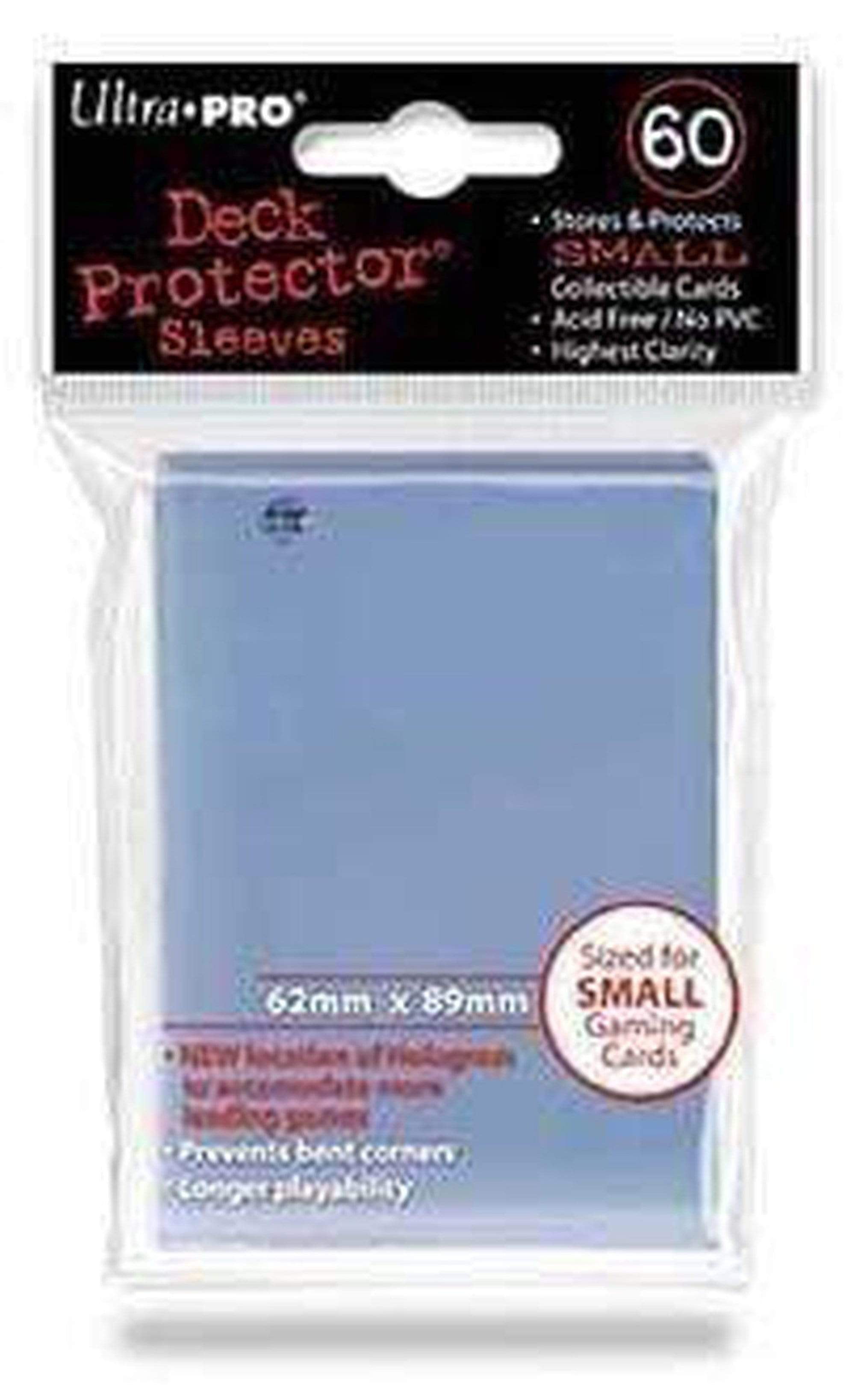 60 Bustine Protettive NEW Ultra PRO MATTE Small Size Sleeves • Trasparenti Clear 