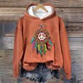 thumbnail image 2 of Hueook Womens Sweatshirt Hoodies for Women Cute Oversized Winter Clothes Comfy Hooded Sweatshirts Casual Fall Hoodies Orange 4X, 2 of 4