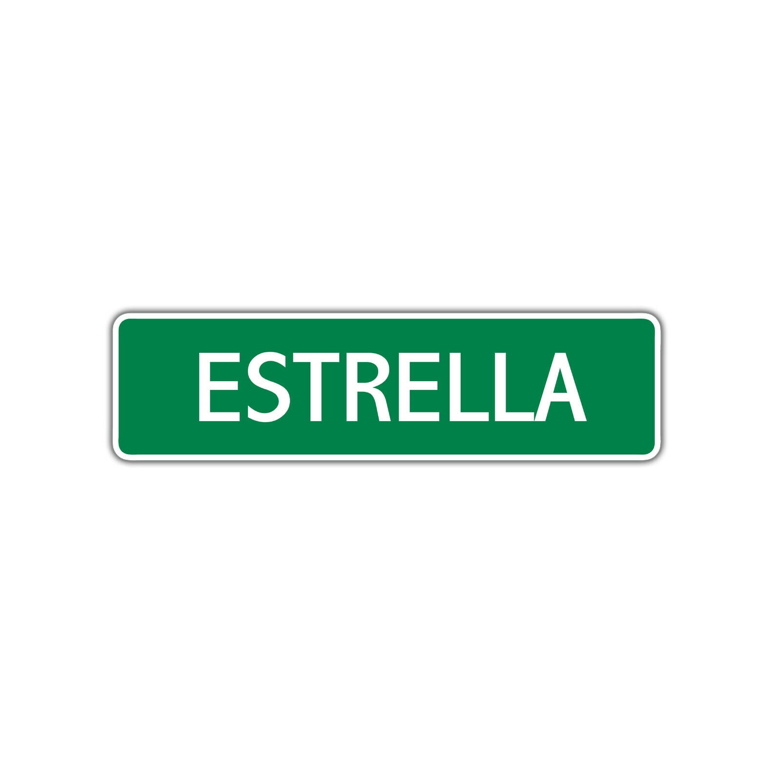 Estrella Girls Children Name Letter Printed Plaque Decoration Label ...