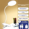 thumbnail image 1 of Lampe de Bureau à Pince à DEL Protectrice pour les Yeux avec Batterie Rechargeable, Recharge USB Type‐C, Éclairage à Intensité Réglable et à Couleurs Réglables pour Étudiants – Lampe de Table Portable pour Dortoir, Chambre, Bureau et Table de Chevet, 1 of 6