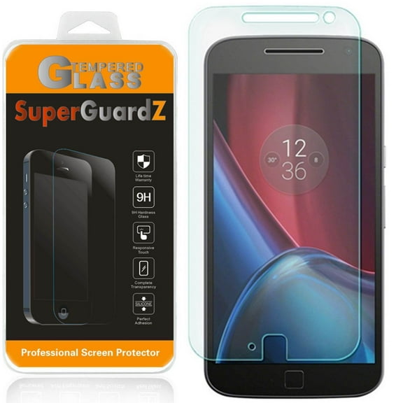 [2-Pack] For Motorola Moto G4 Plus / Motorola Moto G Plus (4th Gen) - SuperGuardZ Tempered Glass Screen Protector [Anti-Scratch, Anti-Bubble]   2 Stylus Pen