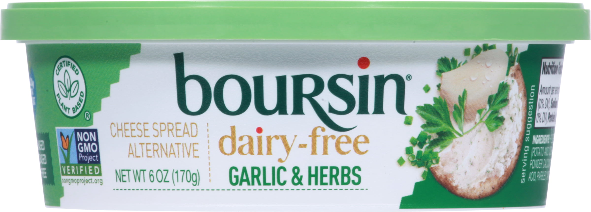Boursin - Dairy-Free Garlic & Herbs Cheese Spread , 6oz 
