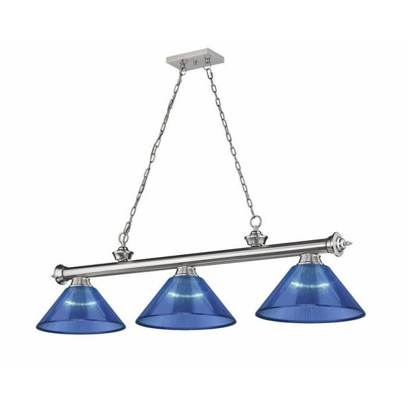 3 Light Billiard in Traditional and Classical Style-18.75 inches Tall and 14 inches Wide Bailey Street Home 372-Bel-4596621