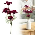 thumbnail image 2 of Artificial Flowers, Artificial Daisy Flowers, UV Resistant Outdoor Fake Wildflowers with Stems, Faux Greenery Shrubs Plants Arrangements for Home Garden Vase Decor, 1 Pcs, 21.25 Inches, 2 of 9