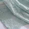 thumbnail image 4 of Granjero Gordo Cortina transparente de encaje con bordado floral, para ventana pequeña, corta, 1 pieza (130 x 40 cm, azul), 4 of 5