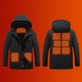 thumbnail image 6 of GaThRRgYP Coats for Women Plus Size,Winter Jackets for Men,Outdoor Warm Clothing Heated for Riding Skiing Fishing Charging Via Heated Coat Black XXXXXL, 6 of 9