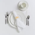 thumbnail image 4 of NICEXMAS Set of 4 Golden Stainless Steel Napkin Table Accessories for Elegant Dining, 4 of 5