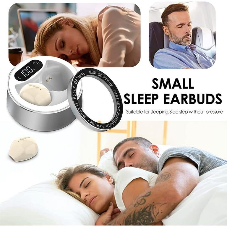 Smallest Invisible Earbuds Wireless Bluetooth Secret Hidden Headphones for Work Comfort Small Tiny Ear Buds for Sleeping Music Mini Sleep Earbuds for Side Sleepers Beige Walmart