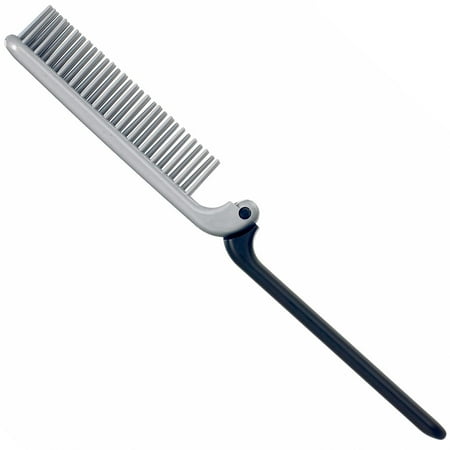 Kent KFM4 Anti-Static Hair Brush for Men - Folding Mini Hairbrush for Frizz-Free Styling and Daily Grooming, Made in England