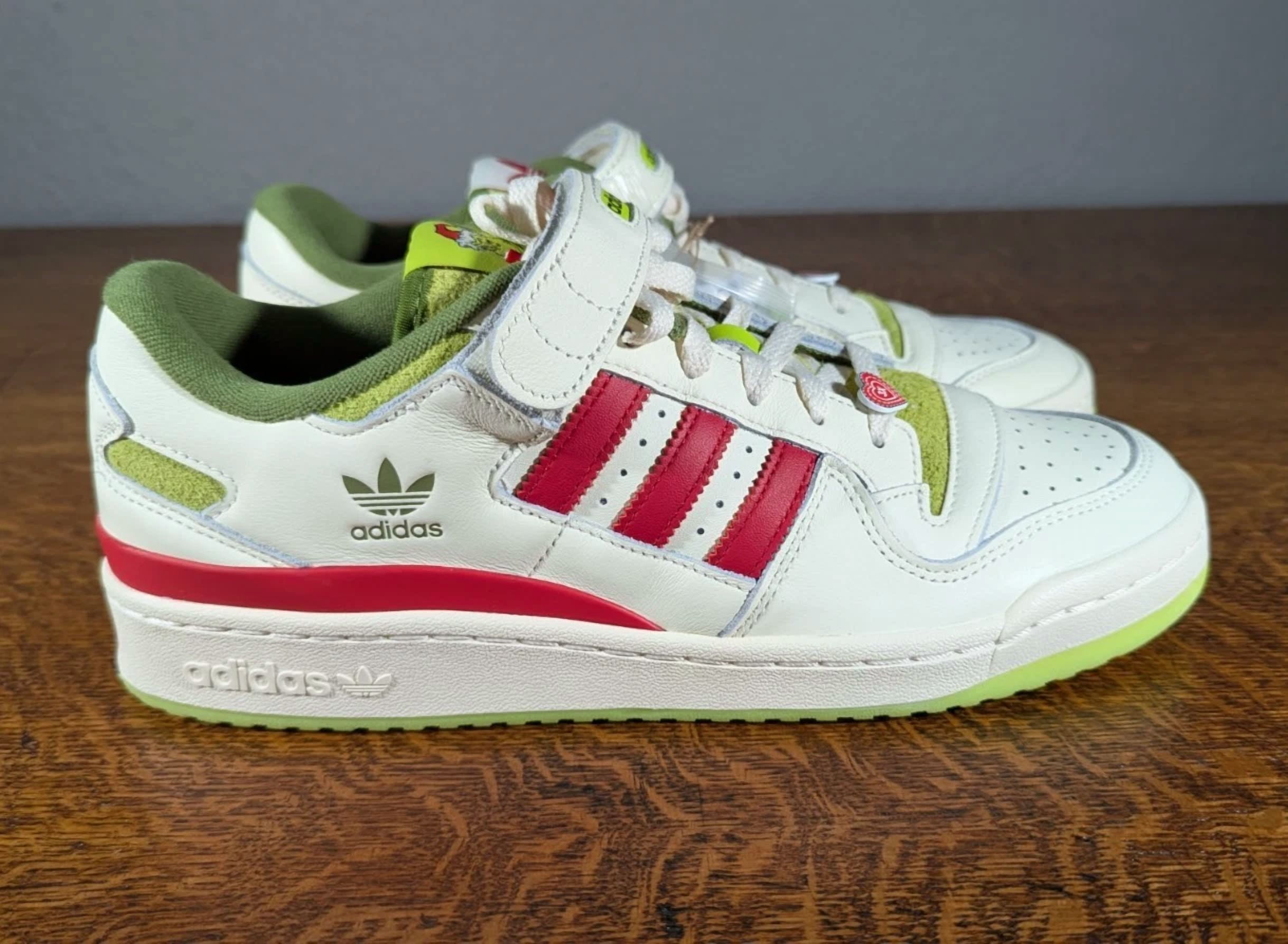 adidas gazelle silver green womens Forum Low The Grinch Shoes HP6772 main image 0