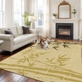 thumbnail image 2 of Vintage Bamboos Area Rugs 6'x9', Washable Small Throw Rugs for Kitchen Dining room, Ink Painting Retro Art Rustic Indoor Outdoor Rug Non-Slip Low Pile Carpet Runner Reversible Floor Mats, 2 of 8