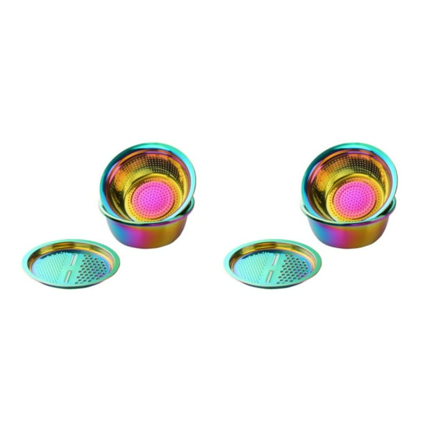 Yuarrent Colador durable y de moda del fregadero del acero inoxidable con el cuenco fácil al diverso propósito Type3 NO3