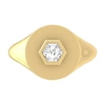 thumbnail image 2 of ARAIYA FINE JEWELRY 10K Yellow Gold Lab-Grown Hexagon-cut Diamond Solitaire Engagement Ring (1/2 Cttw, D-F Color, VS1 Clarity) Size 9.5, 2 of 7