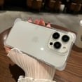 thumbnail image 7 of Compatiable with iPhone 15 Plus Case Clear, Transparent Shockproof Phone Case, Four Corners Protection Hybrid Rubber Silicone Slim Anti-Scratch Hard PC Back Protective Cover Bumper, Clear, 7 of 7