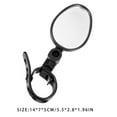 thumbnail image 4 of QualitChoice Bike Mirror Handy Installation Rearview Lens Left and Right Craftsmanship Smooth Surface Riding Fittings Rear Mirrors Acrylic Mirror Face 1Set, 4 of 6