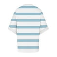 thumbnail image 4 of hxobax Striped Short Sleeve Tshirts Women Summer Tops Cute Oversized Tees Y2K Clothes Tunic Blouses, 4 of 4