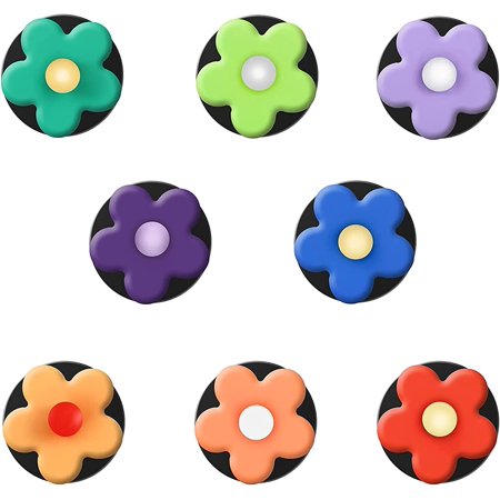 8 Pcs Flowers Air Vent Clips, Cute Car Air Condition Outlet Decoration Clips, Car Interior Decoration Freshener Clip Accessories Decorations for Women, Girls Accessories Gift(Classic 8 Colors)