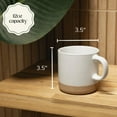 thumbnail image 4 of Unboxme Gifts Ceramic Mug 4pk of 12oz, Trendy Gloss Body & Nature-Baked Base, Microwave-Safe Tea & Coffee Mug with Unique Artisanal Character, Ceramic Material, 4 of 6