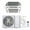 9000 BTU | 23 SEER2, variant on Aprafie 9000 BTU Ceiling Cassette Mini Split, Smart Ceiling Air Conditioner with Heat Pump, Auto Defrost & Turbo Mode, 23 SEER2 Inverter, 230V, White