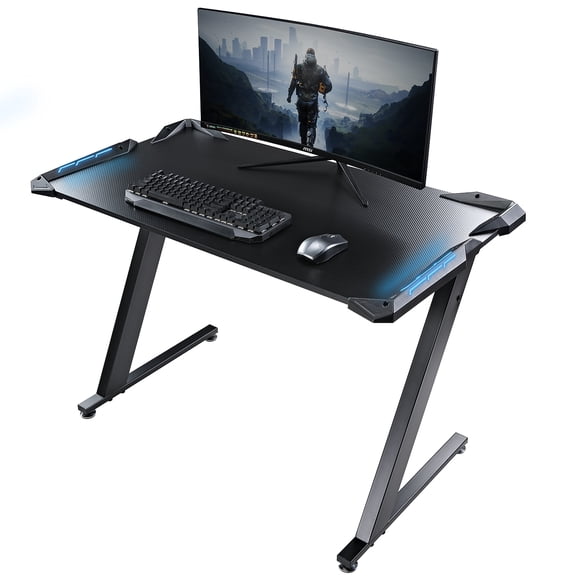Eureka Colonel Z1-S 45" Computer Gaming Desk Black (GD0075-BK) STGD015
