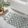 thumbnail image 2 of Sussexhome Toilet Mat Set - 2-Piece Designer Print Bathroom Contour Rugs Combo - Non Slip, Soft Cotton & Absorbent Floor Carpets - Machine Washable - 20x31.5" Large Sink Bathmat, 20x24" Toilet Rug, 2 of 10