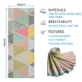 thumbnail image 2 of Multi Color Triangle Checkered Pattern Hot Yoga Mat Towel Non Slip for Hot Yoga - Quick-Drying Yoga Mat Cover with 4 Corner Pockets with Travel Bag - Hot Yoga Towel Non Slip 74"x26", 2 of 6