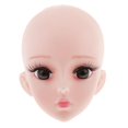 thumbnail image 2 of Cabeza de muñeca de 60 cm perfke 1/3 Ojos Marrones 2 piezas, 2 of 9