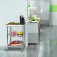 thumbnail image 5 of Seville Classics Stainless Steel Top Kitchen Cart, 5 of 7