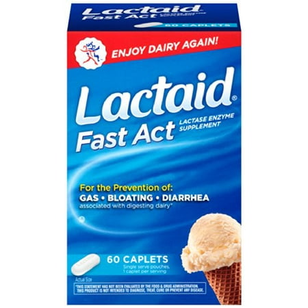 Lactaid Fast Act Lactase Enzyme Supplement 60