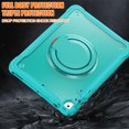 thumbnail image 7 of XYX For iPad 6th 2018/5th Gen 2017 Case 9.7 inch, 360 Rotating Hand Grip, Shoulder Strap, Heavy Duty Drop Protection, Blue, 7 of 7