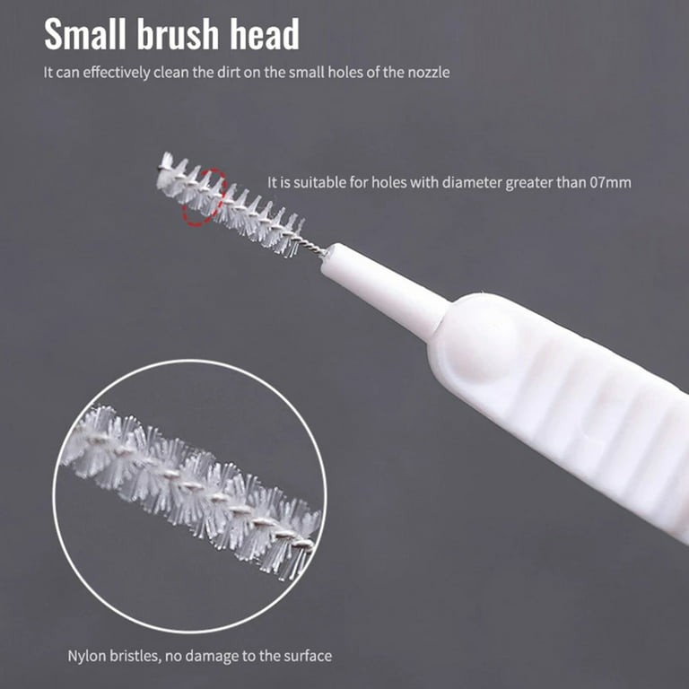Austok 10pcs Shower Head Cleaning Brush Nylon Small Hole Cleaner