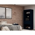 thumbnail image 3 of Mulberry Open 1 Sectional Modern Armoire Wardrobe Closet with 2 Drawers, 3 of 12