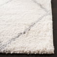 thumbnail image 3 of SAFAVIEH Parma Eglantine Geometric Shag Runner Rug, Cream/Grey, 2'3" x 8', 3 of 9