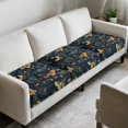 thumbnail image 2 of TSOVTHRID Vintage Golden Butterfly Print Couch Cushion Covers for Pets, Non Slip Washable Sofa Seat Cover for Dogs 3 Pieces Soft Stretch Sofa Cushion Slipcovers with Elastic Bottom, 24x24 Inch, 2 of 7